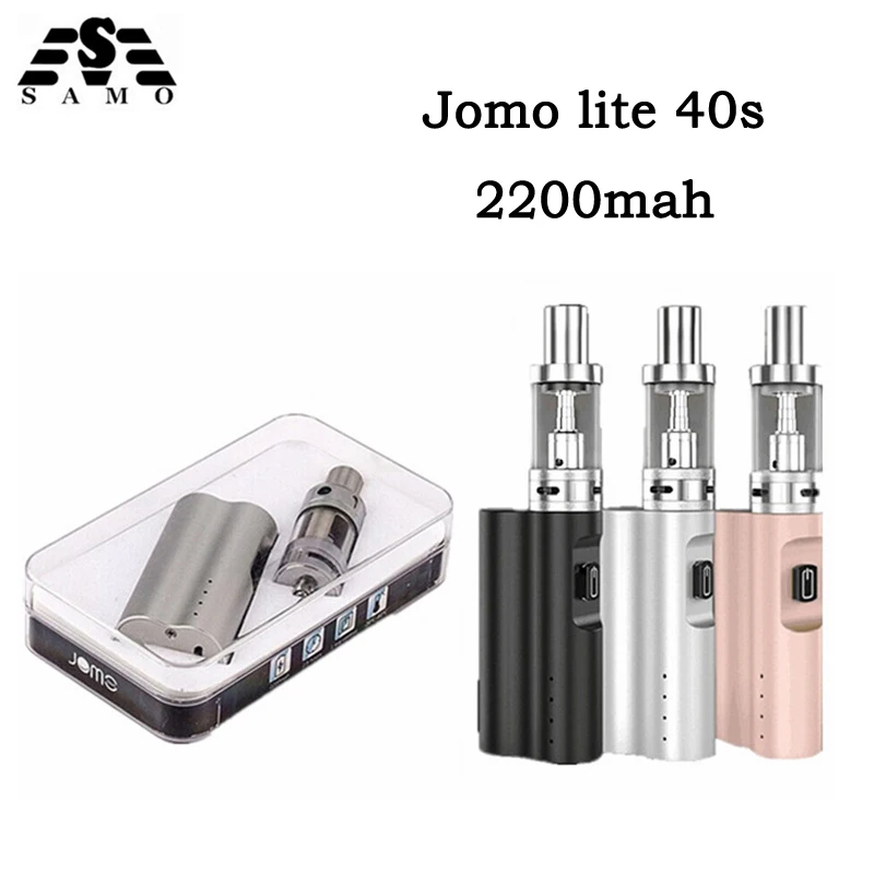 Original Jomo New Lite 40s TPD Electronic Cigarette Vaporizer Box Mod 2200mah battery 3ml Tank 0.5ohm vape pen E-Cigarette kit
Original Jomo New Lite 40s TPD Electronic Cigarette Vaporizer Box Mod 2200mah battery 3ml Tank 0.5ohm vape pen E-Cigarette kit