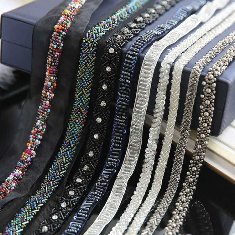 3 meter needlework Bling beads paillette patches applique black ivory Rhinestones crystal diamond tapes lace trim ribbon J67U4
3 meter needlework Bling beads paillette patches applique black ivory Rhinestones crystal diamond tapes lace trim ribbon J67U4