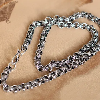 S925 silver Thai silver products wholesale chain necklace new men fret
S925 silver Thai silver products wholesale chain necklace new men fret