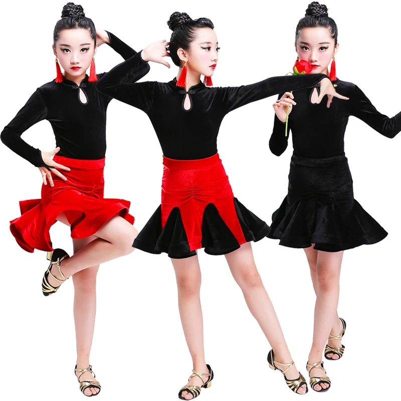 Girls Latin dance skirt children's long sleeves practice clothes girls autumn and winter split suit dance costumes
Girls Latin dance skirt children's long sleeves practice clothes girls autumn and winter split suit dance costumes