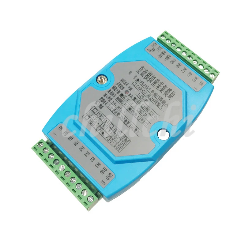 12 channels of analog 0-30V voltage acquisition module 485 MODBUS RTU protocol networking optical isolation
12 channels of analog 0-30V voltage acquisition module 485 MODBUS RTU protocol networking optical isolation