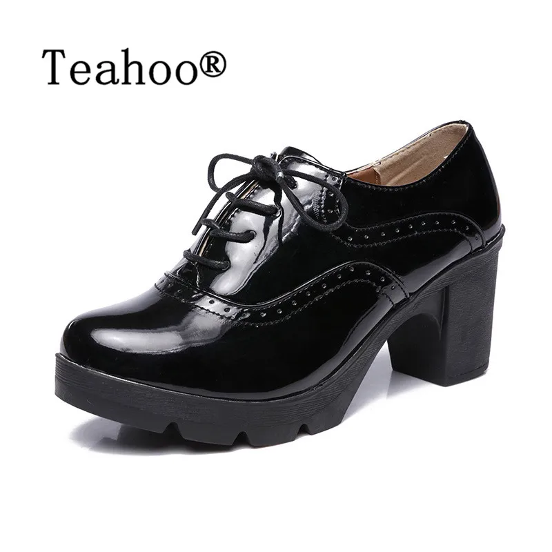 High Heels Oxford Shoes Woman Autumn 2018 Thick Heel Women Pumps Shoes Brogues Oxford Woman Casual Platform Shoes British Style
High Heels Oxford Shoes Woman Autumn 2018 Thick Heel Women Pumps Shoes Brogues Oxford Woman Casual Platform Shoes British Style