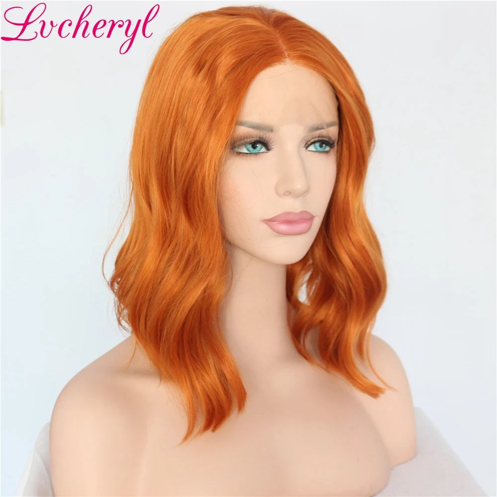 Lvcheryl Soft Orange Short Wavy Hand Tied Full Density Heat Resistant Fiber Hair Synthetic Lace Front wigs for Women Make up
Lvcheryl Soft Orange Short Wavy Hand Tied Full Density Heat Resistant Fiber Hair Synthetic Lace Front wigs for Women Make up