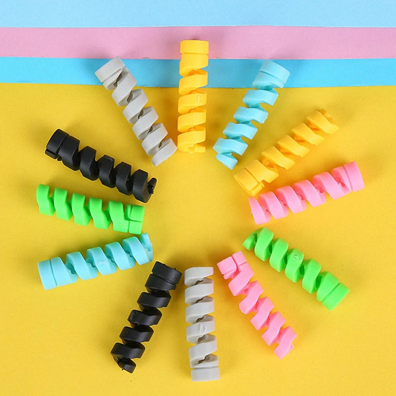 10pcs Spiral Cable Protector Desk Set Holder Winder Wrap Cord Earphone Cable Organizer Wire Data Line Desk Accessories Fracture
10pcs Spiral Cable Protector Desk Set Holder Winder Wrap Cord Earphone Cable Organizer Wire Data Line Desk Accessories Fracture