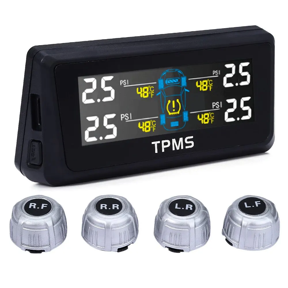 TPMS-02W Universal Car Test Analyzers TPMS Solar Power Internal Sensor LCD Digital Tire Pressure Monitoring System
TPMS-02W Universal Car Test Analyzers TPMS Solar Power Internal Sensor LCD Digital Tire Pressure Monitoring System