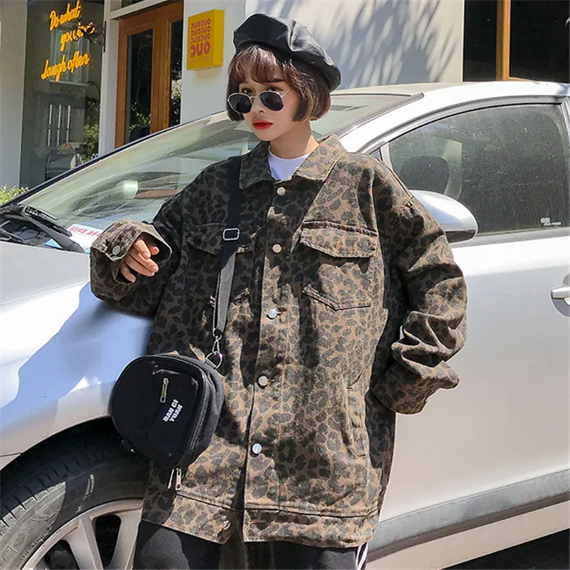 Camouflage retro denim single breasted jackets female Korean style Leopard pattern printed Jackest Outcoats wq974 dropship
Camouflage retro denim single breasted jackets female Korean style Leopard pattern printed Jackest Outcoats wq974 dropship