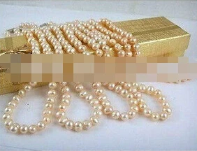 LL<<< 1102 18" 5pcs/lot 8-9mm south sea round pink Pearl Necklace | Украшения и аксессуары