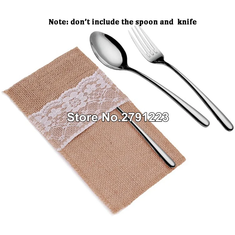 100pcs Burlap Lace Cutlery Pouch Wedding Tableware Pouch Party Holder Bag 4" x 8" Rustic Jute Table Decoration
100pcs Burlap Lace Cutlery Pouch Wedding Tableware Pouch Party Holder Bag 4" x 8" Rustic Jute Table Decoration