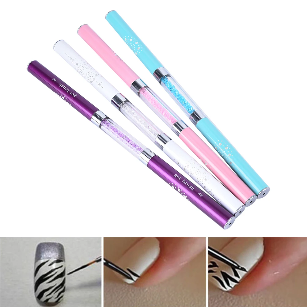 1Pc Rhinestone Handle Double-head Acrylic Kolinsky Nail Art Brush Pens UV Gel Nail Polish Painting Drawing Brushes
1Pc Rhinestone Handle Double-head Acrylic Kolinsky Nail Art Brush Pens UV Gel Nail Polish Painting Drawing Brushes