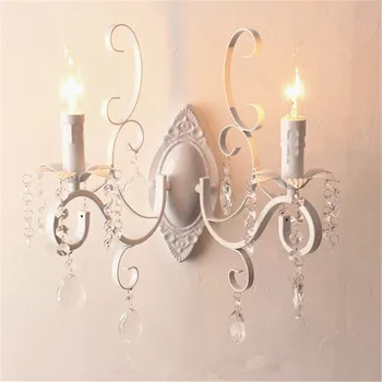 White Black Wall Lamp Double Heads E14 Candle Light Metal Crystal Wall Lamps European Classic Vintage Wall Lighting Fixture
White Black Wall Lamp Double Heads E14 Candle Light Metal Crystal Wall Lamps European Classic Vintage Wall Lighting Fixture