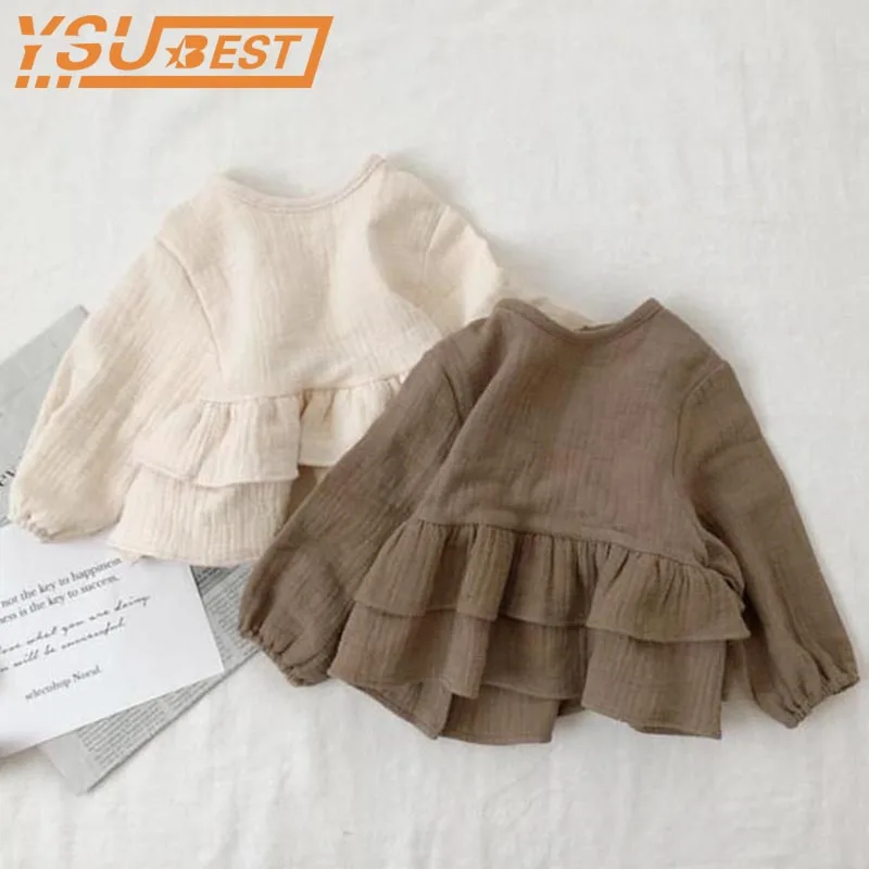 Brand Boys Blouse New 2019 Spring Autumn Japan & korean Style Toddler Baby Girl Boys Blouse Ruffles Sweet Children Linen Clothes
Brand Boys Blouse New 2019 Spring Autumn Japan & korean Style Toddler Baby Girl Boys Blouse Ruffles Sweet Children Linen Clothes
