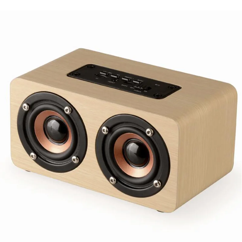 W5 Bluetooth Speaker Wireless Handsfree Wooden Speaker Full-rang Hifi Sound Loudspeaker with Microphone for PC Laptop Phone
W5 Bluetooth Speaker Wireless Handsfree Wooden Speaker Full-rang Hifi Sound Loudspeaker with Microphone for PC Laptop Phone