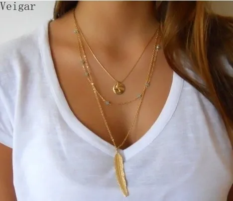 Summer Simple Style Crystal Beads Necklace Multilayer Clavicle Chain Gold/Silver Plated Necklaces & Pendants Bijoux Femme 2018
Summer Simple Style Crystal Beads Necklace Multilayer Clavicle Chain Gold/Silver Plated Necklaces & Pendants Bijoux Femme 2018