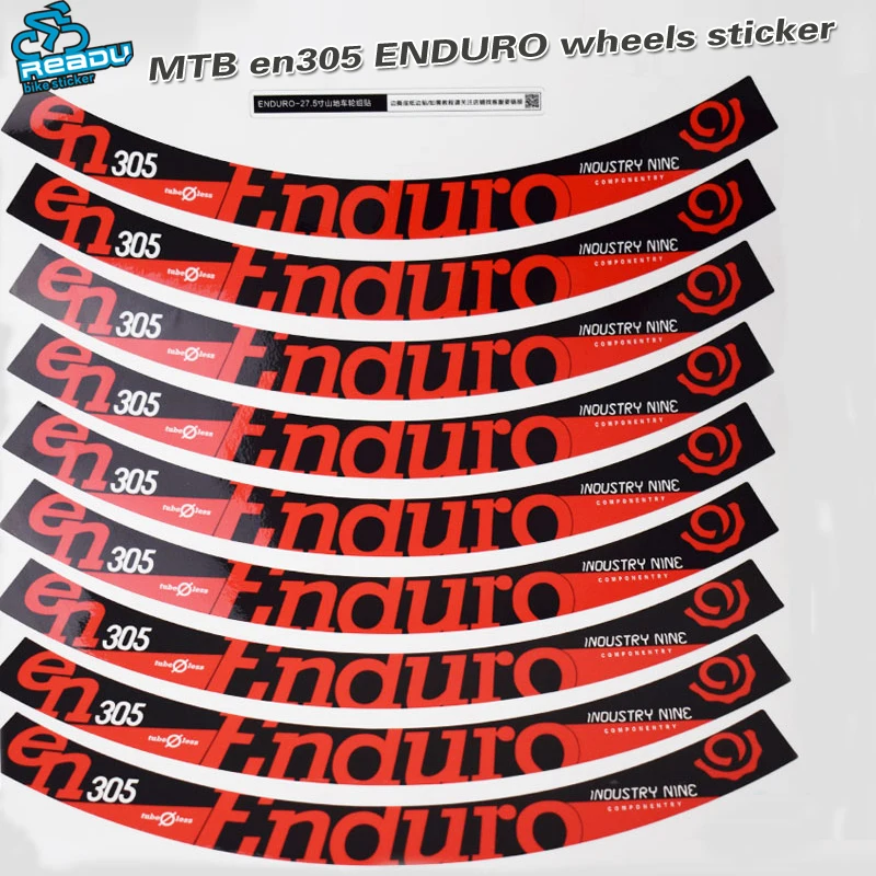 Suitable for mountain bike wheel set stickers MTB En305 ENDURO wheels stickers Pvc waterproof and wear-resistant stickers
Suitable for mountain bike wheel set stickers MTB En305 ENDURO wheels stickers Pvc waterproof and wear-resistant stickers