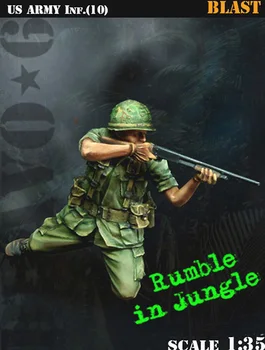 Assembly Unpainted Scale 1/35 us army soldier bumble in jungle figure Historical Resin Model Miniature Kit
Assembly Unpainted Scale 1/35 us army soldier bumble in jungle figure Historical Resin Model Miniature Kit