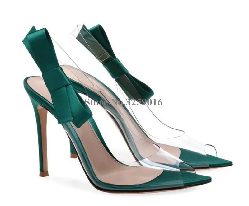 New Fashion Women Peep Toe PVC Stiletto Heel Butterfly-knot Sandals Transparent Green Silver High Heel Sandals Dress Heels
New Fashion Women Peep Toe PVC Stiletto Heel Butterfly-knot Sandals Transparent Green Silver High Heel Sandals Dress Heels