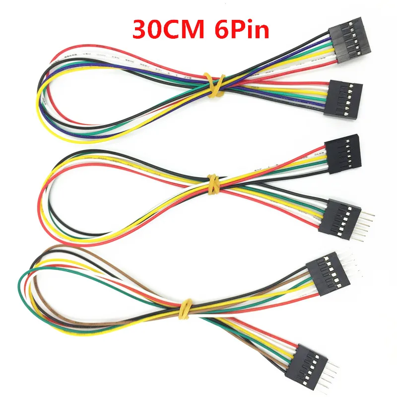 30cm 20Pcs/Lot 1ft 6Pin -6Pin Connector Female to Female Dupont Wire Cable Line 2.54mm AWG26
30cm 20Pcs/Lot 1ft 6Pin -6Pin Connector Female to Female Dupont Wire Cable Line 2.54mm AWG26