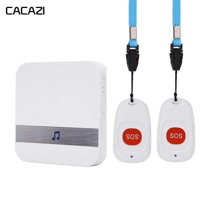 CACAZI Wireless Medical Call Button System Pager Service Caregiver 2 Call Buttons 1 Receiver Medical Call Alert Safety Alarm 
CACAZI Wireless Medical Call Button System Pager Service Caregiver 2 Call Buttons 1 Receiver Medical Call Alert Safety Alarm