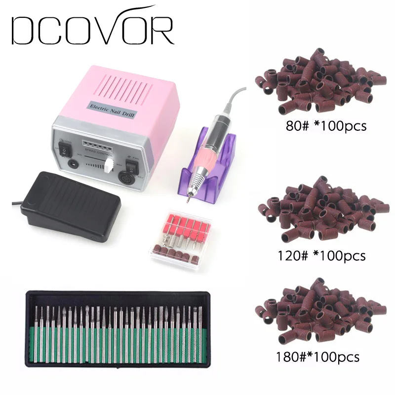 30000RPM Pro Nails Electric Drill Machine Nail Art Eqipment Manicure Pedicure Files 30x Drill Bits 300x Sanding Bands Nail Too
30000RPM Pro Nails Electric Drill Machine Nail Art Eqipment Manicure Pedicure Files 30x Drill Bits 300x Sanding Bands Nail Too