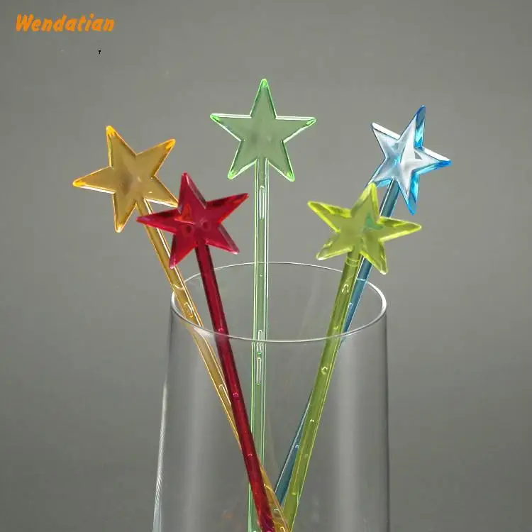 Kitchen Bar Barware Tools 19cm star color Transparent Plastic disposable Cocktail Picks Stick Stirring 300pc/lot
Kitchen Bar Barware Tools 19cm star color Transparent Plastic disposable Cocktail Picks Stick Stirring 300pc/lot