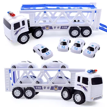 Children's toy puzzle model toy Large inertia combination double-layer tractor car with 4 mini cars
Children's toy puzzle model toy Large inertia combination double-layer tractor car with 4 mini cars