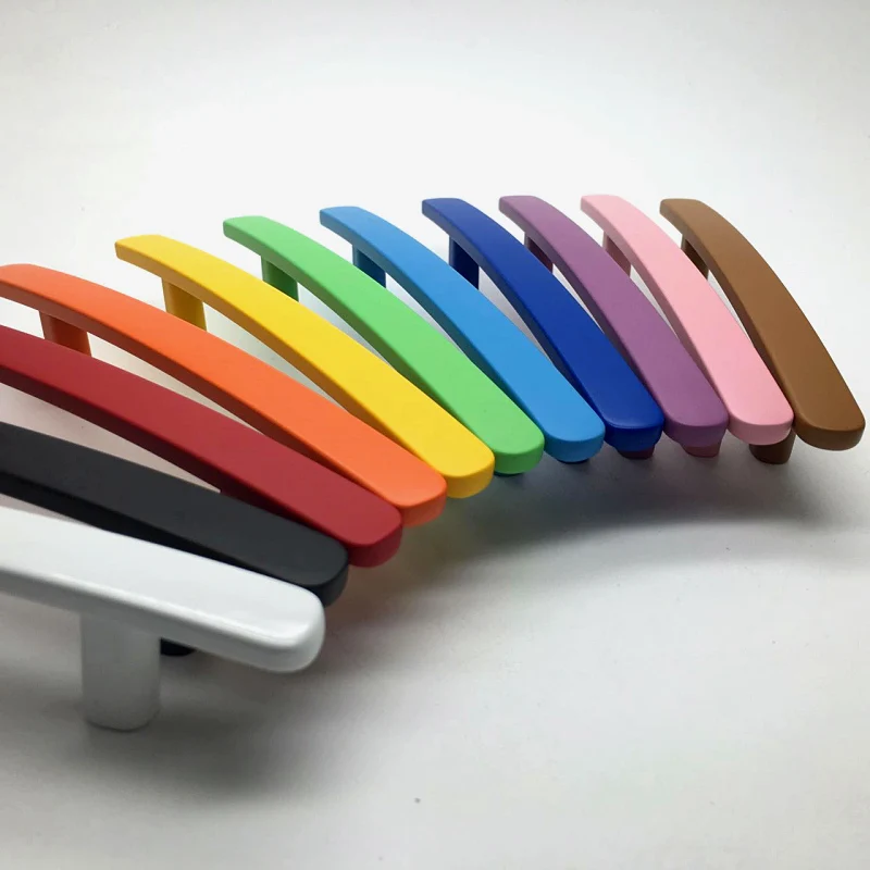 76mm Colorful Drawer Knobs Pulls Kitchen Cabinet Door Handle Kids