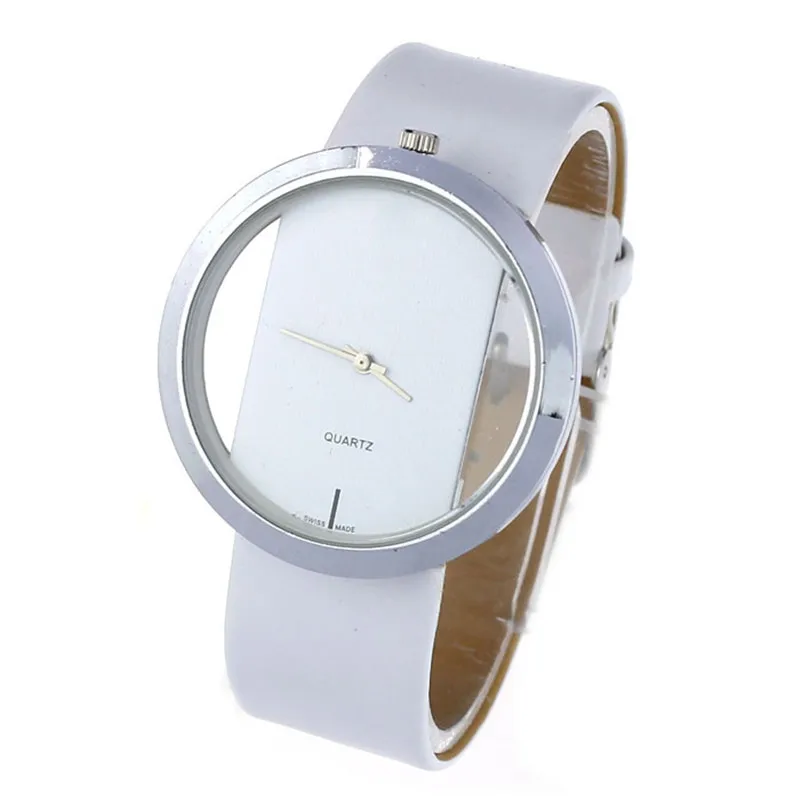 9s New PU Leather Transparent Dial Hollow Analog Quartz Wrist Watch Free shipping 0717
9s New PU Leather Transparent Dial Hollow Analog Quartz Wrist Watch Free shipping 0717