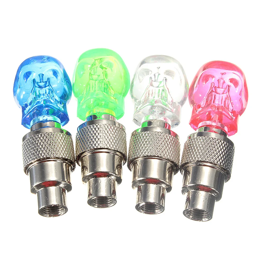 2Pcs Wheel Spoke Tire Valve Cap Skull Shape Neon LED Light Lamp Bulb Bike Bicycle Motorcycle Car 4 Colors
2Pcs Wheel Spoke Tire Valve Cap Skull Shape Neon LED Light Lamp Bulb Bike Bicycle Motorcycle Car 4 Colors