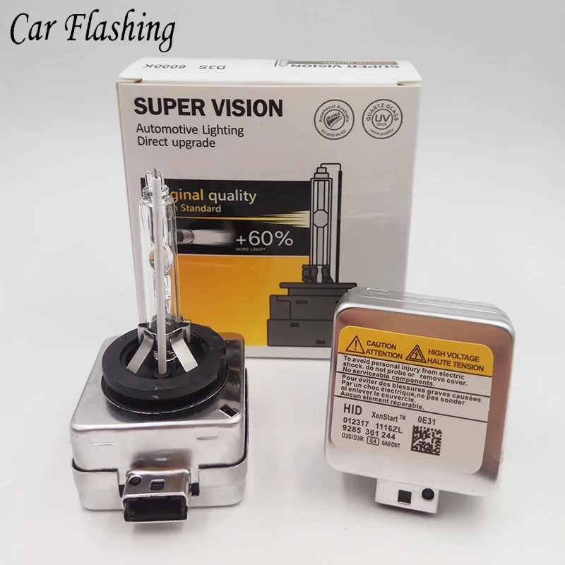 Car Flashing 1 Pair xenon HID Bulb D1S D1R D2S D2R D3S D3R D4S D4R HID Lamp Headlamps 35W 4300K 6000K 8000K 10000K Replacement
Car Flashing 1 Pair xenon HID Bulb D1S D1R D2S D2R D3S D3R D4S D4R HID Lamp Headlamps 35W 4300K 6000K 8000K 10000K Replacement