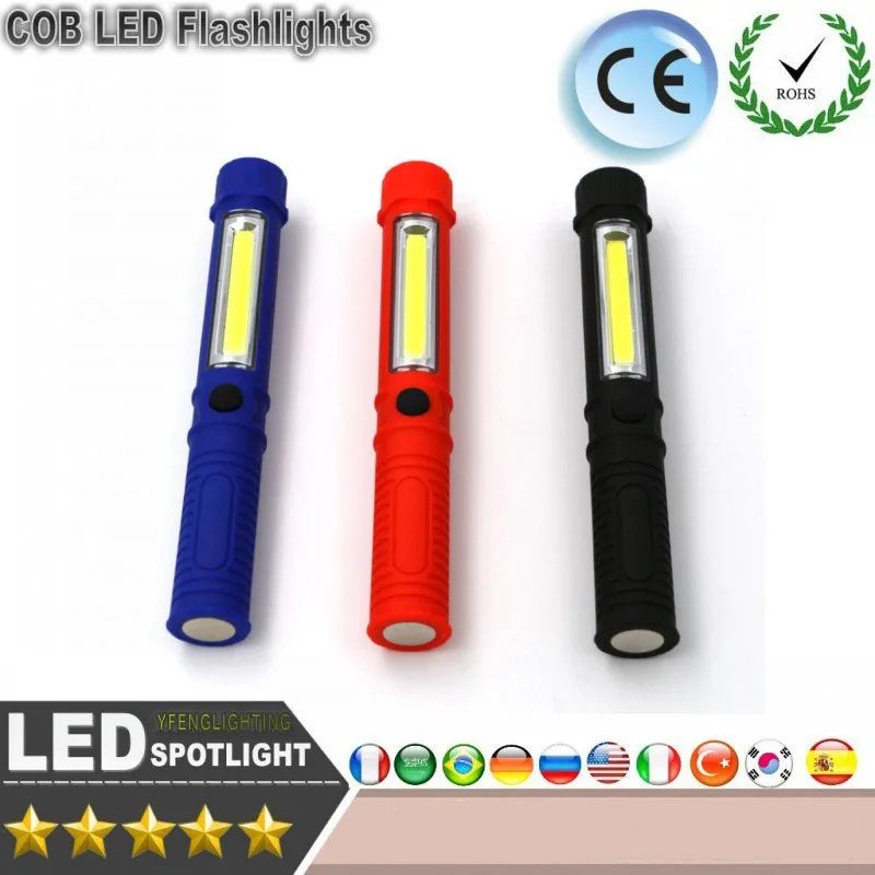 Portable Mini Light Working Inspection light COB LED Multifunction Maintenance flashlight Hand Torch lamp With Magnet AAA
Portable Mini Light Working Inspection light COB LED Multifunction Maintenance flashlight Hand Torch lamp With Magnet AAA
