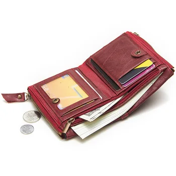 Genuine Leather Free Engraving Rfid Wallet Men Crazy Horse red Wallets Coin Purse Short Male brown Money Bag Mini Walet Quality
Genuine Leather Free Engraving Rfid Wallet Men Crazy Horse red Wallets Coin Purse Short Male brown Money Bag Mini Walet Quality