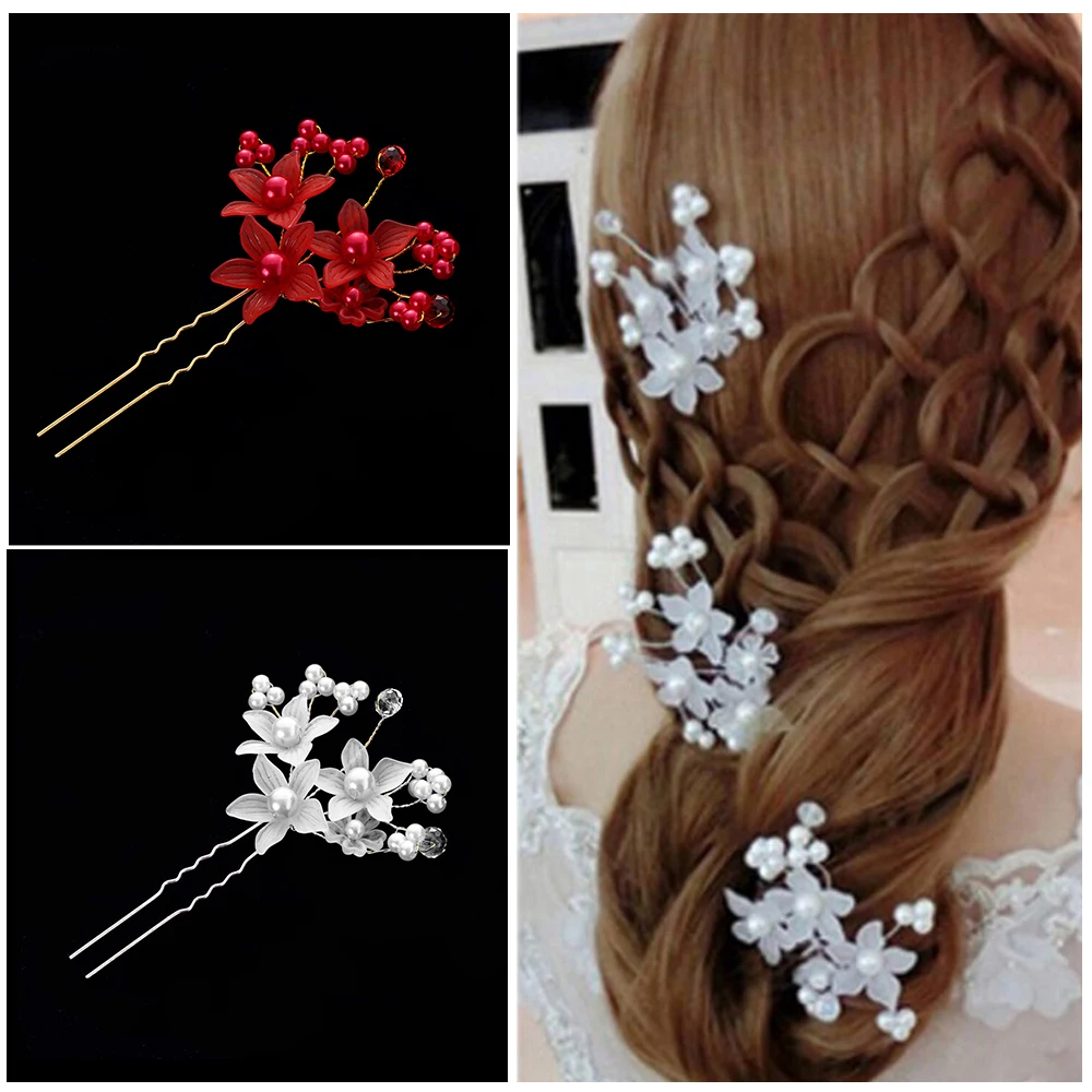 6PCs/lot Floral Shape Crystal Rhinestones Hairpins Simulated Pearl Hair Cilps Hair Barrette For Wedding Bride Headdress
6PCs/lot Floral Shape Crystal Rhinestones Hairpins Simulated Pearl Hair Cilps Hair Barrette For Wedding Bride Headdress