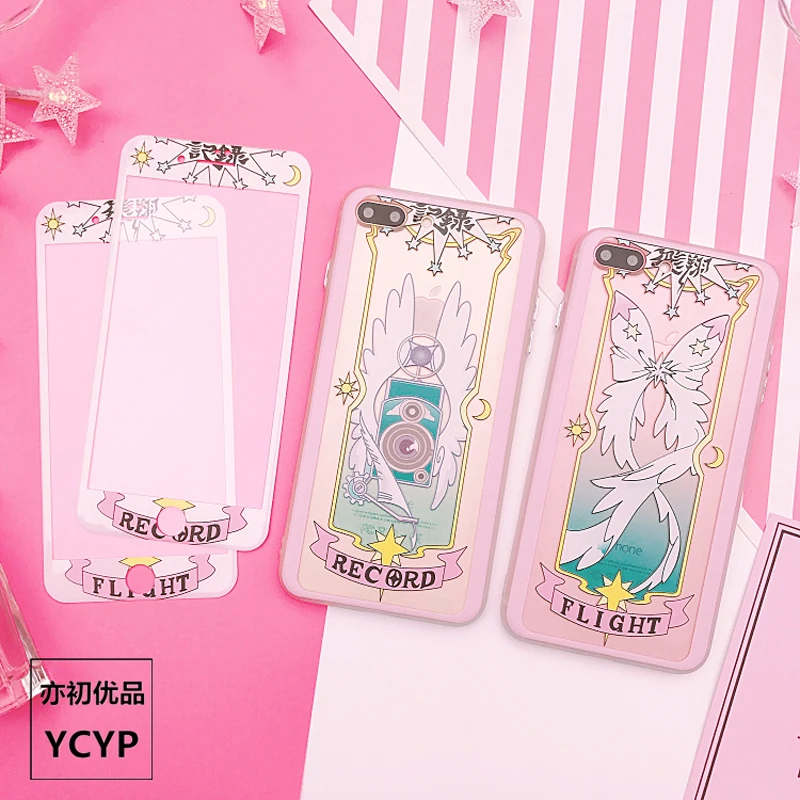 Card Captor Sakura case for iPhone 7/8 plus soft silicone cover for iPhone X 8 7 6 6s plus & tempered glass front film + strap
Card Captor Sakura case for iPhone 7/8 plus soft silicone cover for iPhone X 8 7 6 6s plus & tempered glass front film + strap