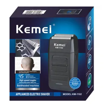 Kemei Shaver For Men Black A Reciprocating Double Net Razor Electric Shaver High Quality Intelligent Professional ABS Shaver
Kemei Shaver For Men Black A Reciprocating Double Net Razor Electric Shaver High Quality Intelligent Professional ABS Shaver