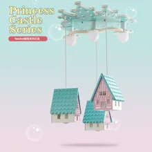 Cartoon Creative Blue House Chandelier Girl's Bedroom Children's Room Light Modern Simple LED Castle Chandelier free shipping
Cartoon Creative Blue House Chandelier Girl's Bedroom Children's Room Light Modern Simple LED Castle Chandelier free shipping