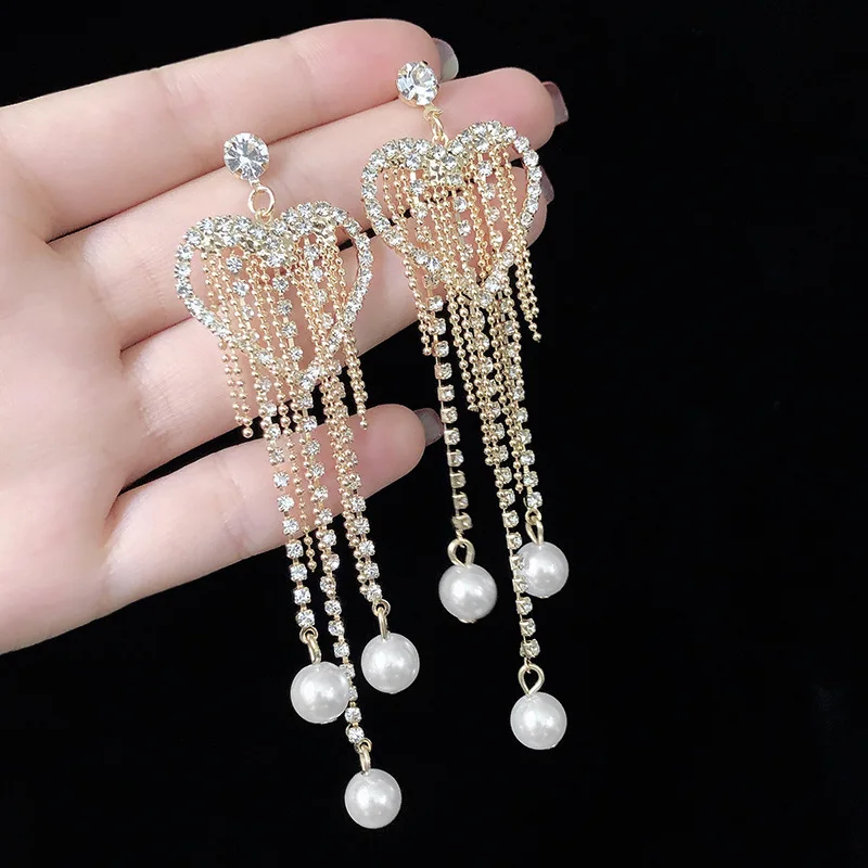 2019 New Arrival Zinc Alloy Ethnic Water Drop Women Dangle Long Fringed Pearl Earrings Female Korean Chain Jewelry For Female
2019 New Arrival Zinc Alloy Ethnic Water Drop Women Dangle Long Fringed Pearl Earrings Female Korean Chain Jewelry For Female