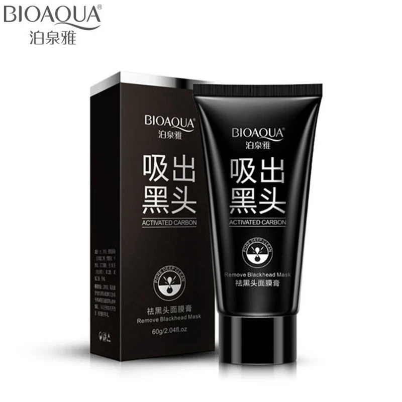 

BIOAQUA Brand Face Care Suction Black Mask Facial Mask Nose Blackhead Remover Peeling Peel Off Black Head Acne Treatments 60g