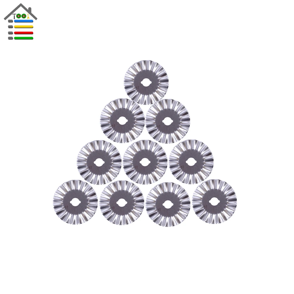 AUTOTOOLHOME 10pc 45mm Rotary Cutter Blade for Olfa fiskar Roatry Cuuter Refill Pinking Lace Blades for Portable Sewing Tools
AUTOTOOLHOME 10pc 45mm Rotary Cutter Blade for Olfa fiskar Roatry Cuuter Refill Pinking Lace Blades for Portable Sewing Tools