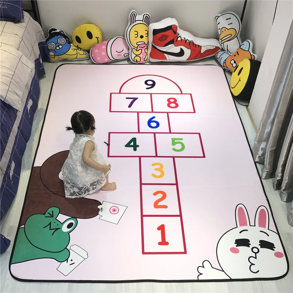Home Decor Cartoon Flannel Area rugs Point plastic bottom Kid Room Play Mat Bedside Rugs Baby Crawling Carpet For Living Room
Home Decor Cartoon Flannel Area rugs Point plastic bottom Kid Room Play Mat Bedside Rugs Baby Crawling Carpet For Living Room