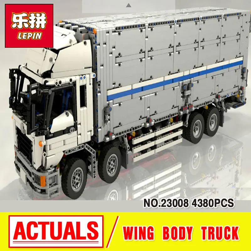 

Lepin 23008 4380Pcs New Technical Series The MOC Wing Body Truck Set Educational Building Block Bricks Children Toys Gift 1389