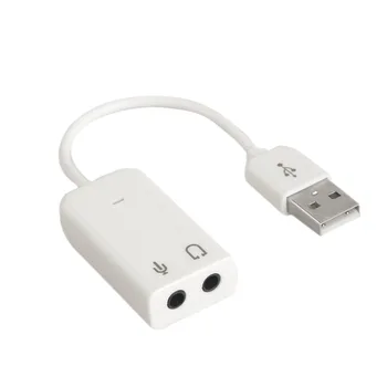 High Quality NEW Notebook USB 7.1 Channel External Sound Card Adapter With Independent External Sound Card White
High Quality NEW Notebook USB 7.1 Channel External Sound Card Adapter With Independent External Sound Card White
