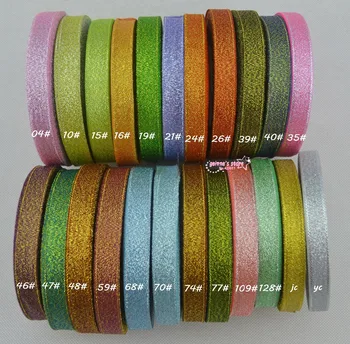 new arrive-1/2''(12mm) Metallic Glitter Ribbon , 25yard/roll ,250Yards/lot .belt gift packing wedding decoration
new arrive-1/2''(12mm) Metallic Glitter Ribbon , 25yard/roll ,250Yards/lot .belt gift packing wedding decoration