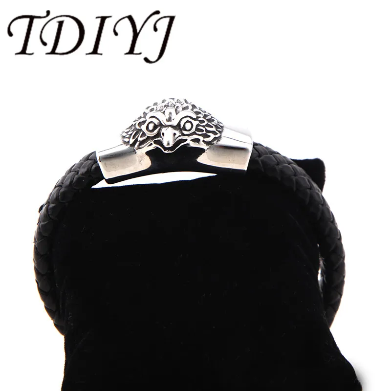 TDIYJ 2018 Fashion Stainless Steel Eagle Punk Genuine Leather Bracelet Men Male Vintage Braid Jewelry for women
TDIYJ 2018 Fashion Stainless Steel Eagle Punk Genuine Leather Bracelet Men Male Vintage Braid Jewelry for women
