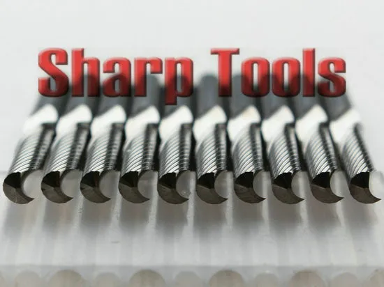 Spiral Single Flute Tools Engraving Bits Milling Cutter CNC Router Bit