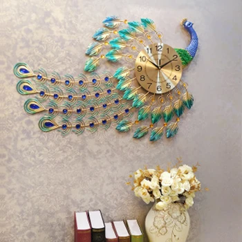 Large Wall Clock Peacock Diamond Quartz Wall Clocks Metal Living Room Bedroom Digital Needle Wall Clock Home Decoration
Large Wall Clock Peacock Diamond Quartz Wall Clocks Metal Living Room Bedroom Digital Needle Wall Clock Home Decoration