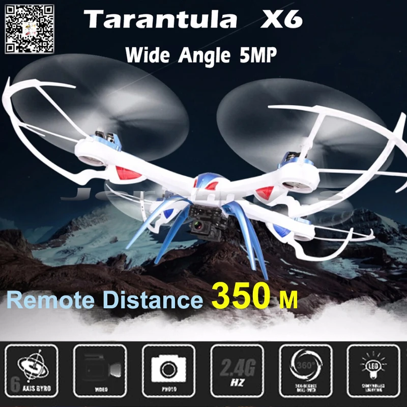 

Tarantula X6 Dron Big Quadcopter Drones With Camera HD 5MP / 2MP Wide Angle Copter 2.4Ghz 4CH 6-Axis RC Helicopter