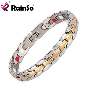 Rainso Stainless Steel Bracelet Men's Plated Bracelet Magnetic Bracelet(ion and FIR) Jewelry Bracelet Bangle For Men
Rainso Stainless Steel Bracelet Men's Plated Bracelet Magnetic Bracelet(ion and FIR) Jewelry Bracelet Bangle For Men