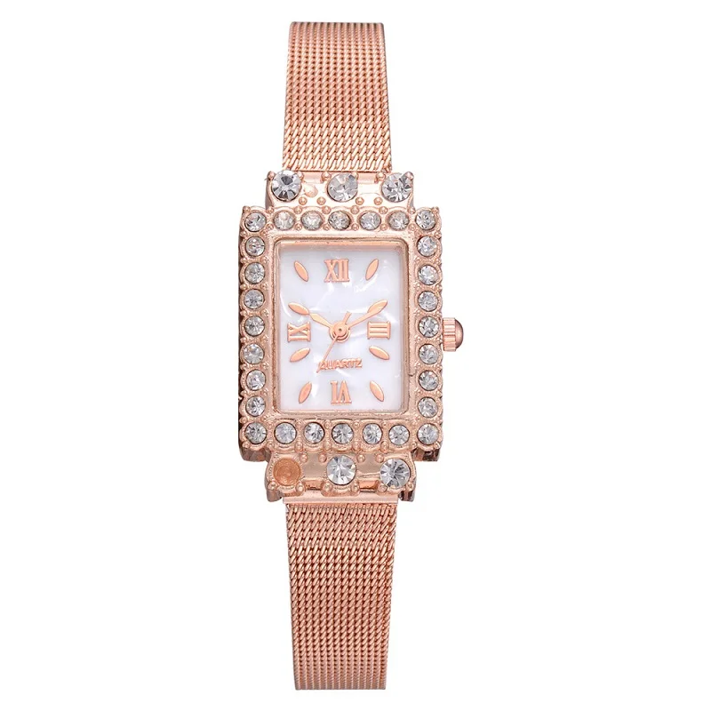 2019 Fashion Women Quartz Watch Rectangular Rhinestone Decorative Dial Alloy Bracelet Strap Lady Wristwatch Decoration
2019 Fashion Women Quartz Watch Rectangular Rhinestone Decorative Dial Alloy Bracelet Strap Lady Wristwatch Decoration