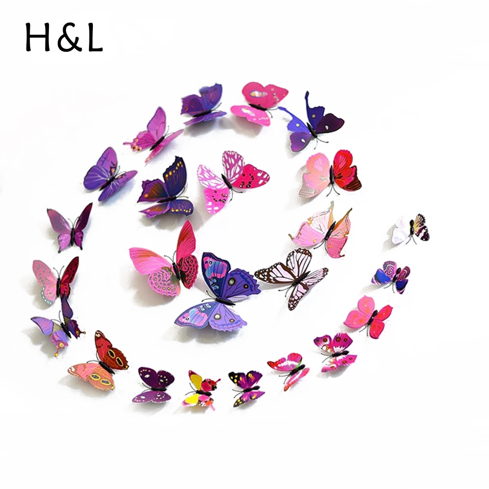 Fashion 12pcs 3D Butterfly Wall Decals Multicolor PVC Wall Stickers For TV Wall Kids Bedroom Wall Home House Decoration
Fashion 12pcs 3D Butterfly Wall Decals Multicolor PVC Wall Stickers For TV Wall Kids Bedroom Wall Home House Decoration