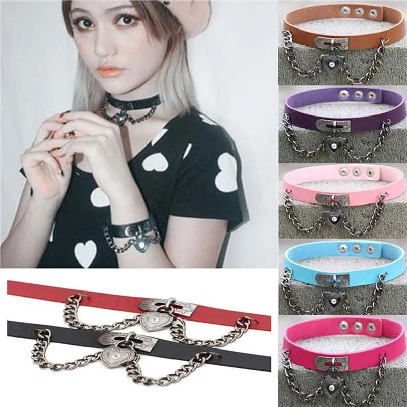 Sexy Vegan Choker punk Harajuku Goth Collar chain belt Necklace Pu leather chocker bondage cosplay club party festival jewelry
Sexy Vegan Choker punk Harajuku Goth Collar chain belt Necklace Pu leather chocker bondage cosplay club party festival jewelry